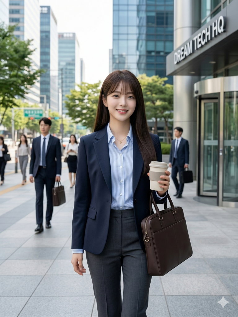 20대 후반 직장인에게 딱! 얼굴형 보완하는 연화세팅펌으로 우아한 롱헤어 연출법