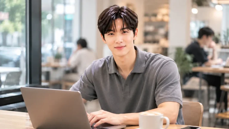 탑은 납작하고 사이드는 뜨는 남성 곱슬머리, 아이롱펌으로 해결하는 법