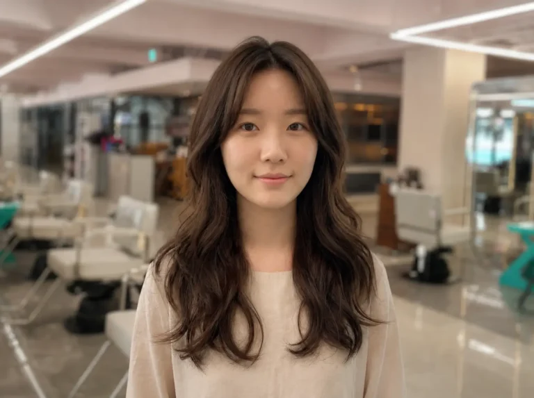 화정역 레이어드컷 애쉬브라운 — 볼륨감과 따뜻한 여성스러움을 동시에