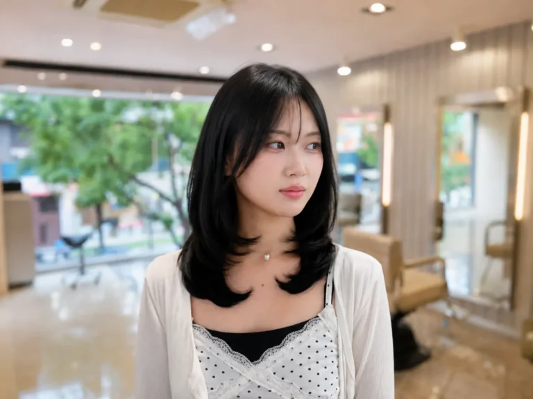 어중간한 머리 기르는 중이라면? 레이어드 C컬펌으로 자연스럽게 정리해보세요 |  화정미용실 추천