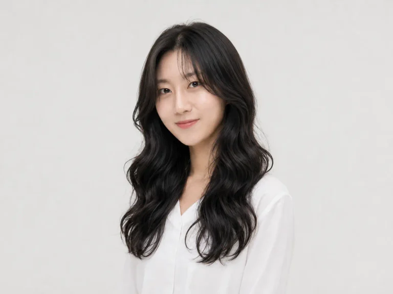 롱 물결펌, 자연스러운 볼륨과 여성스러운 웨이브를 살리는 긴머리펌 | 화정 미용실