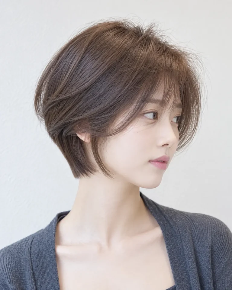 화정역 미용실 보브컷, 옆모습까지 세련된 짧은 머리 스타일