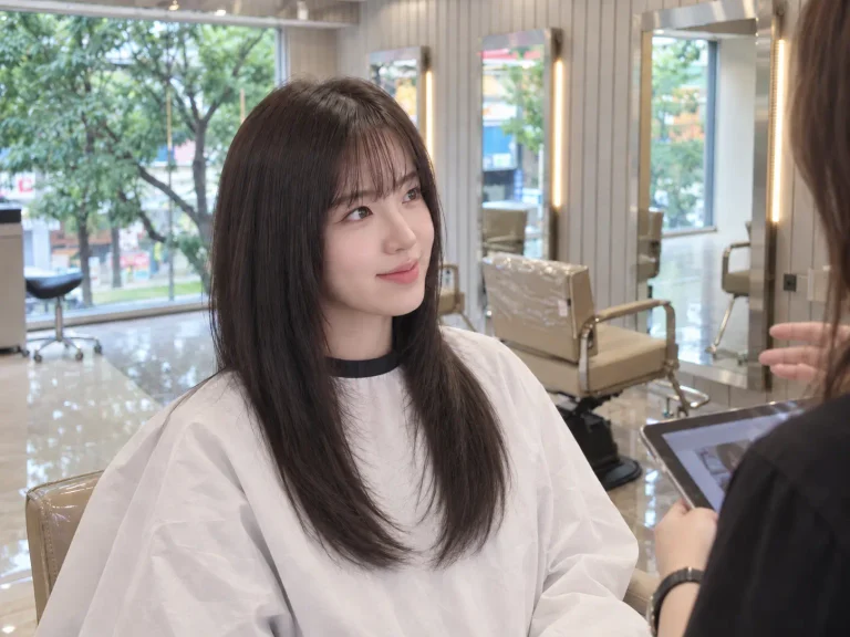 화정역 미용실 하이레이어드컷, 긴 머리는 유지하고 가볍게
