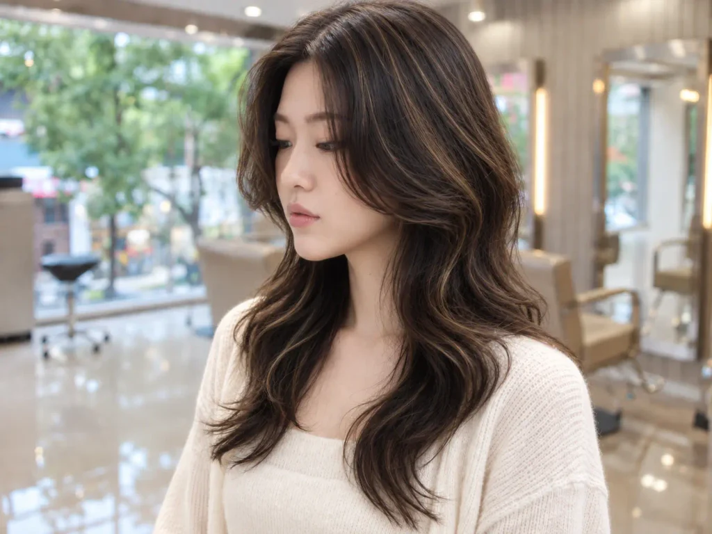 움직일때마다 웨이브가 아름다운 샌트펌