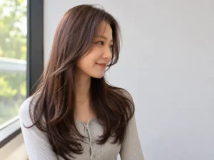 화정역 미용실 밀크브라운으로 세련된 여성이미지