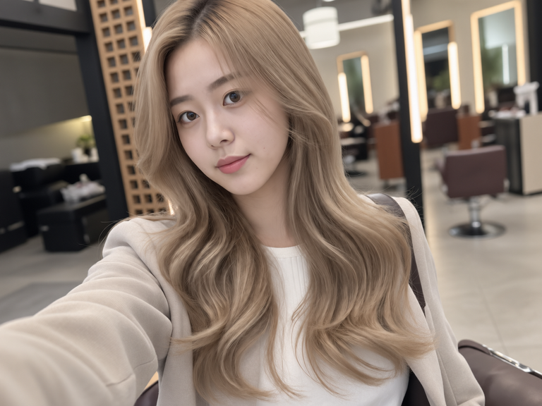 베이지브라운 염색, 부드럽고 세련된 분위기를 만드는 헤어컬러 화정미용실 주은 수석실장